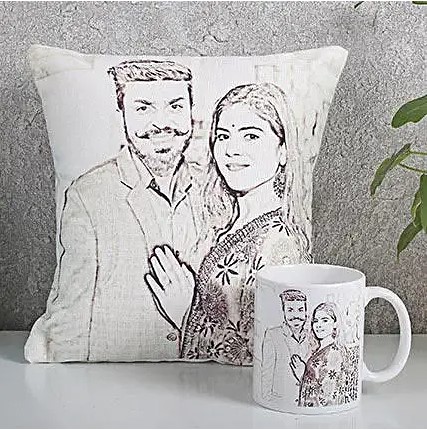 Couple Cushion N Mug